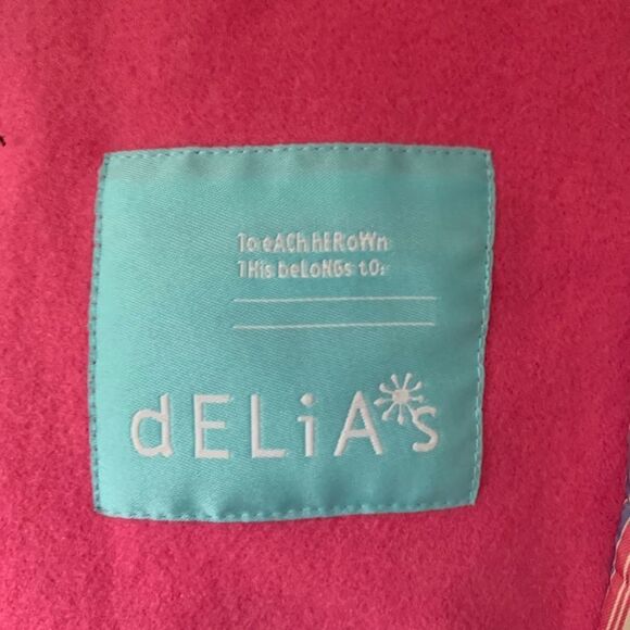 Delia’s Y2K Pink Pea Coat - Picture 8 of 10